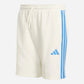 Adidas Short Essentials 3-Stripes French Terry Off White Royal Blue