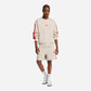 Adidas Short Essentials 3-Stripes French Terry Beige Ruby