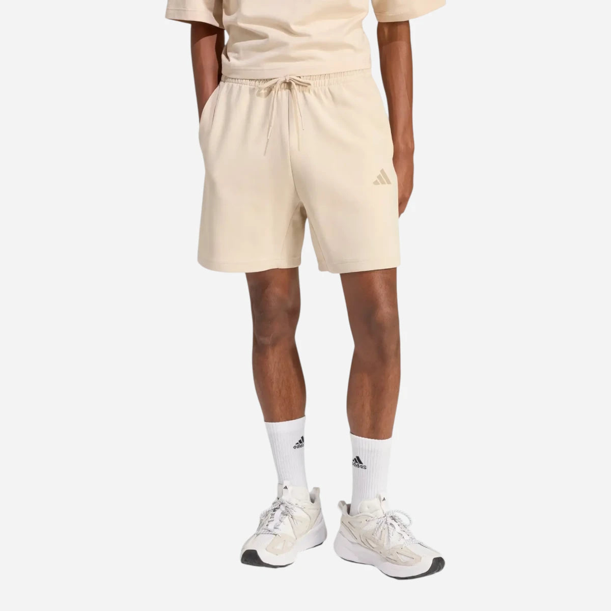 Adidas Short Future Icons Small Logo French Terry Beige