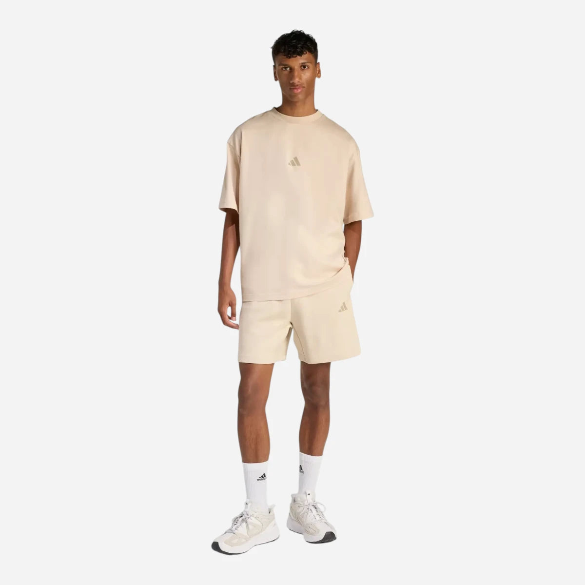 Adidas Short Future Icons Small Logo French Terry Beige