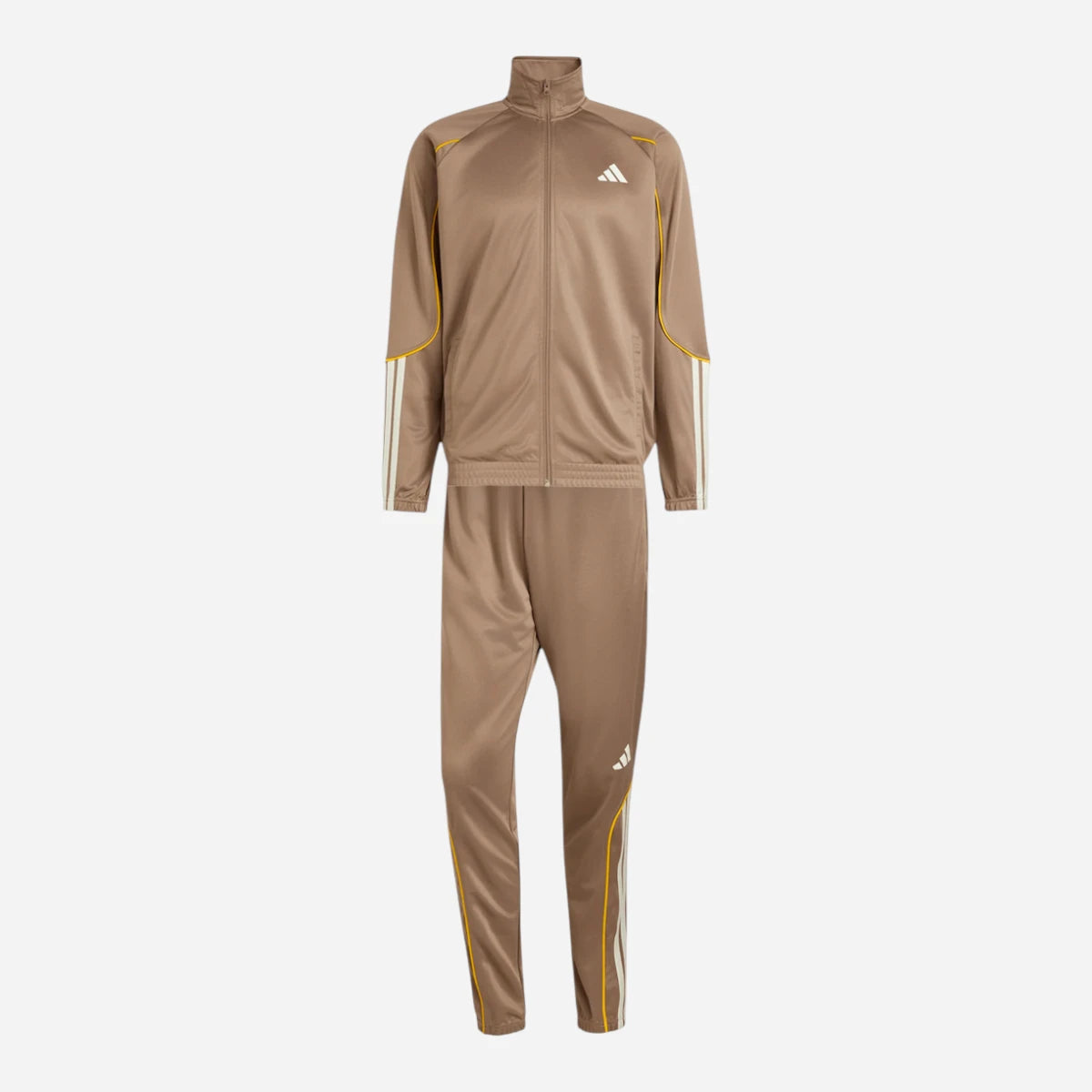 Adidas Tuta Completo Uomo Stadium 3 Stripes Khaki
