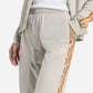 Adidas Tuta Track Suit 3 Stripes Essentials Leopard Beige