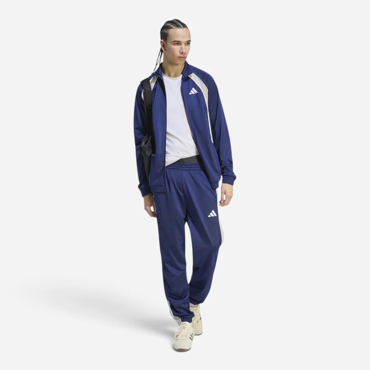 Adidas Tuta Completo Uomo Colorblock Blue