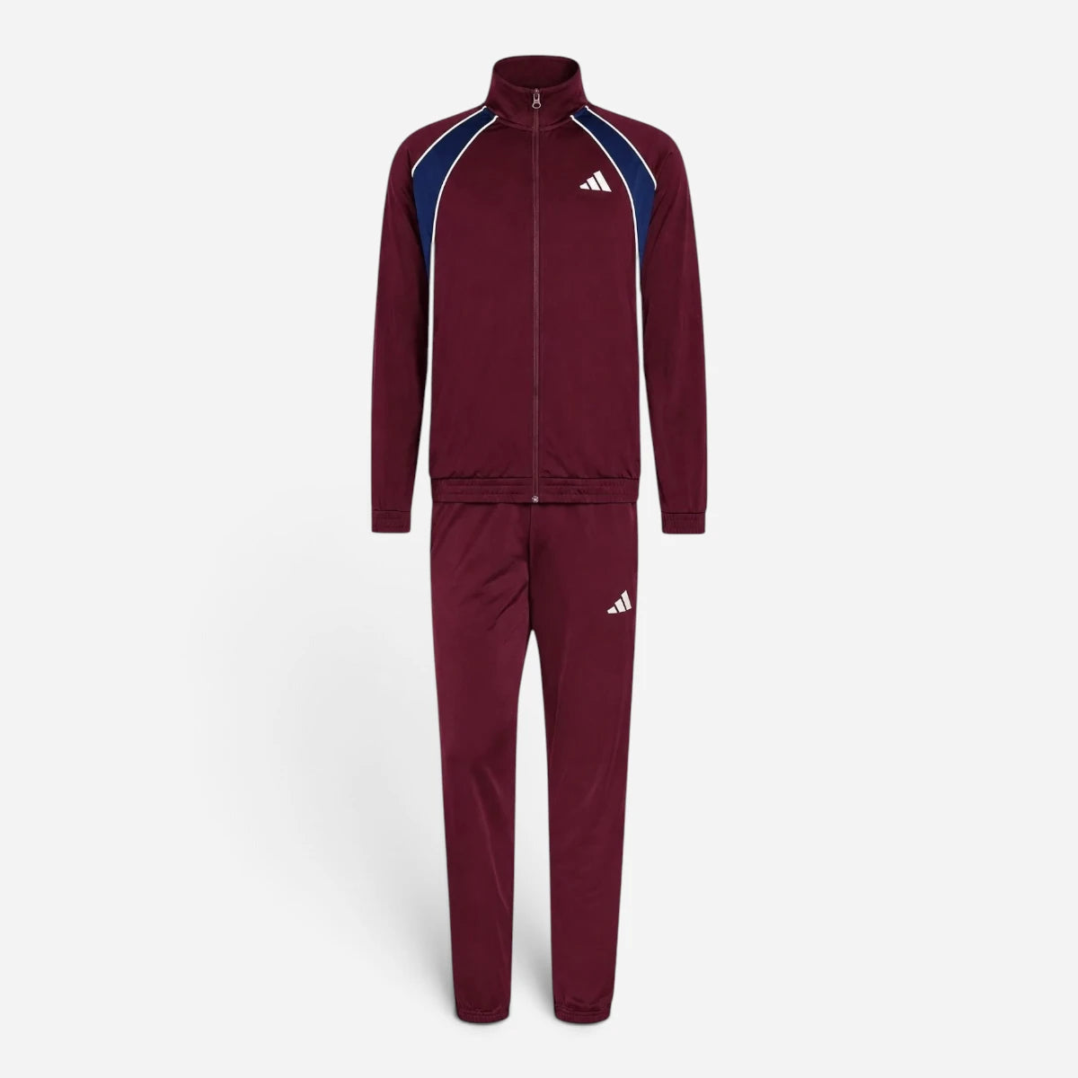 Adidas Tuta Completo Uomo Colorblock Bordeaux