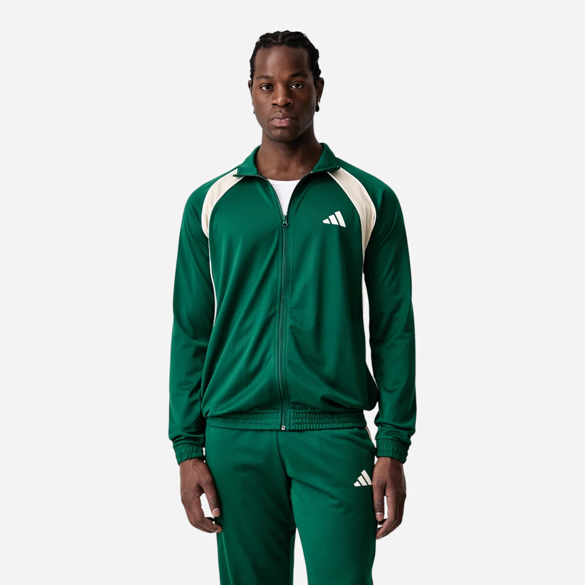 Adidas Tuta Completo Uomo Colorblock Green