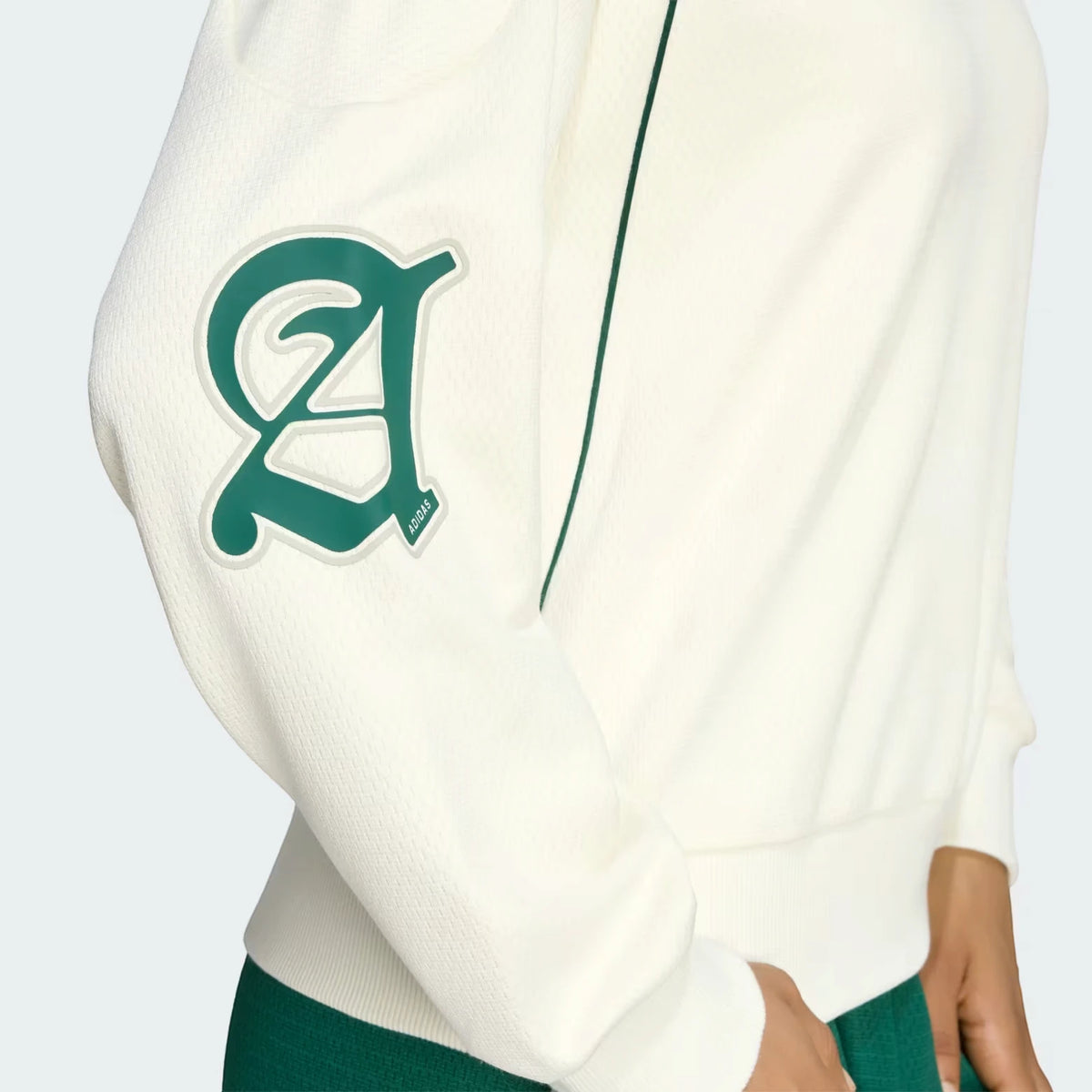 Adidas Tuta Completo Donna Stadium Graphic Fleece Beige & Green