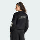Adidas Tuta Completo Donna Stadium Graphic Fleece Black & White
