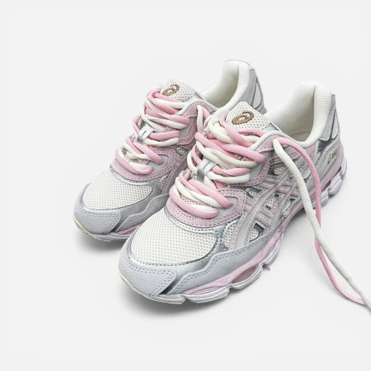 ASICS GEL-NYC Barely Rose CUSTOM Double Laces