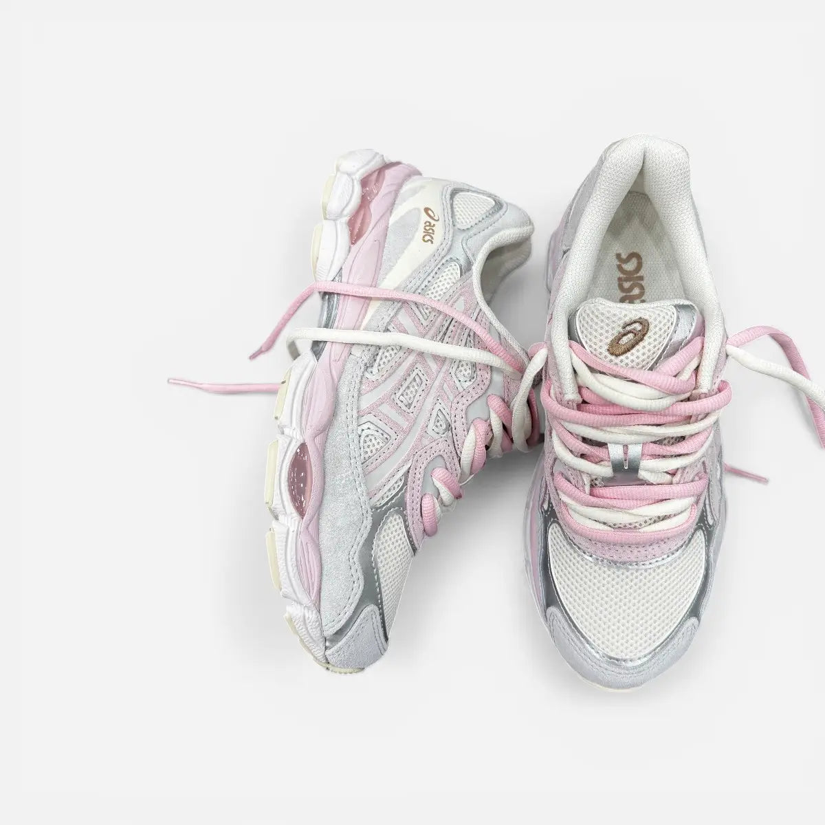 ASICS GEL-NYC Barely Rose CUSTOM Double Laces