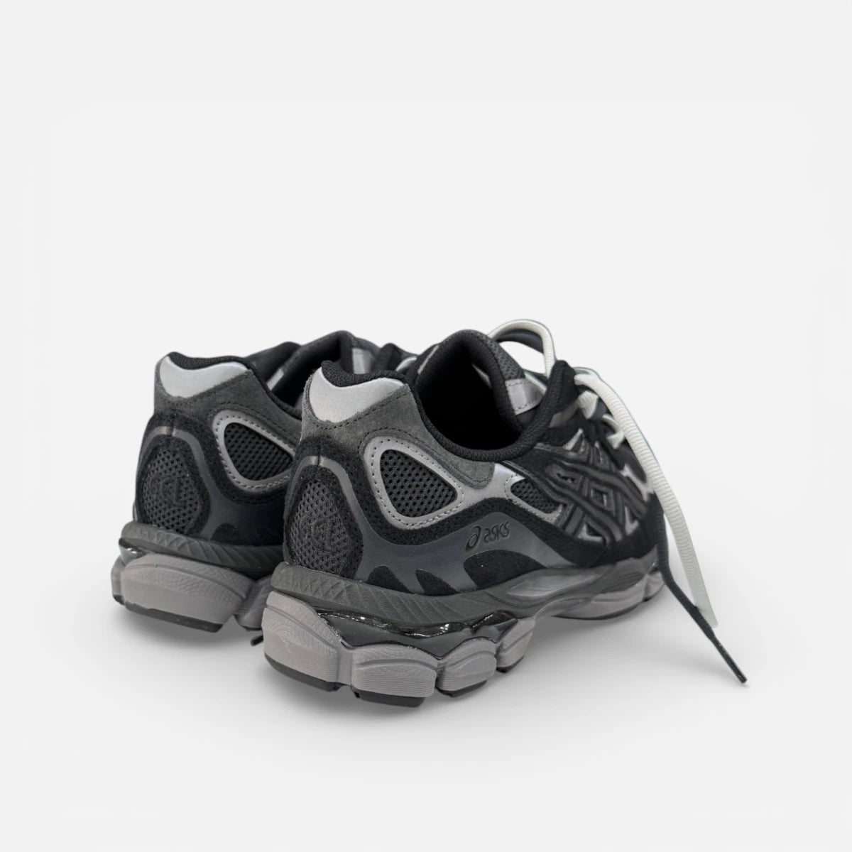 ASICS GEL-NYC Black Graphite CUSTOM Double Laces