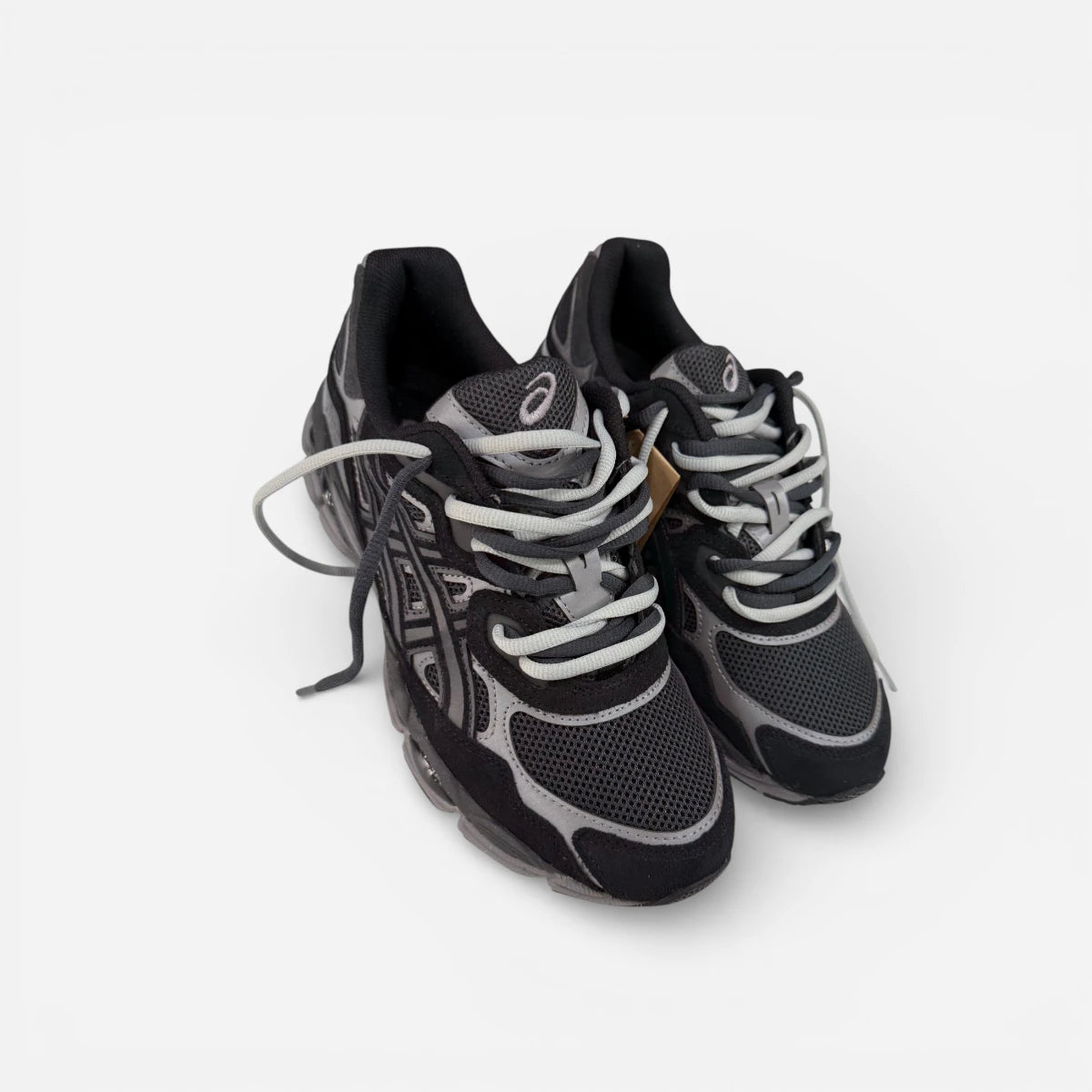 ASICS GEL-NYC Black Graphite CUSTOM Double Laces