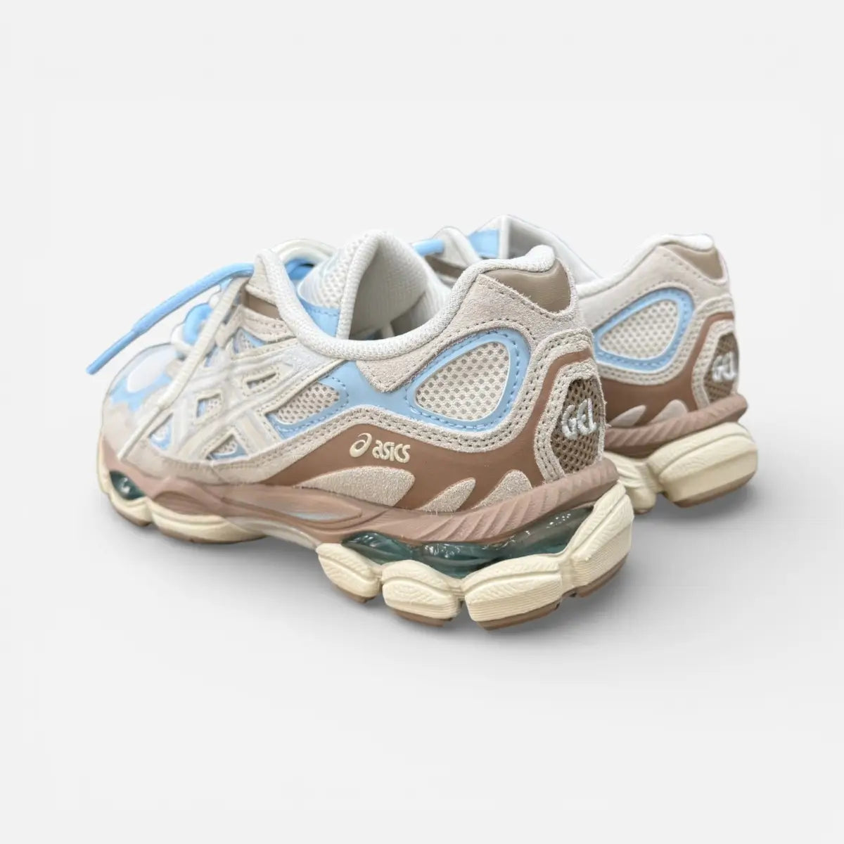 ASICS GEL-NYC Cream Airy Blue CUSTOM Double Laces