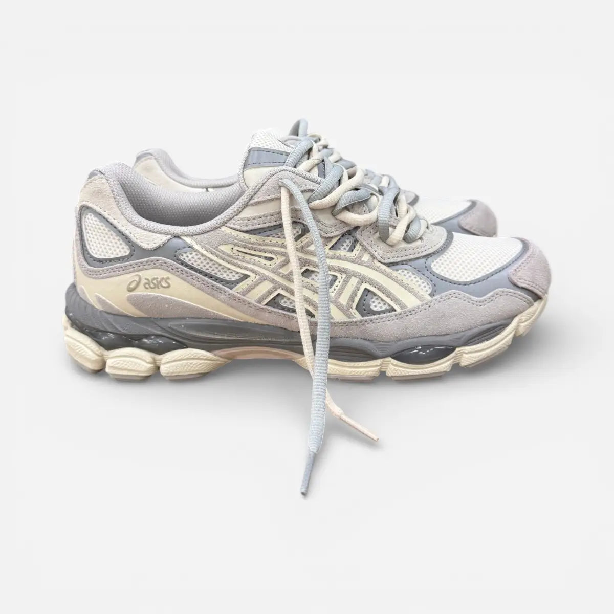 ASICS GEL-NYC Cream Oyster Grey CUSTOM Double Laces