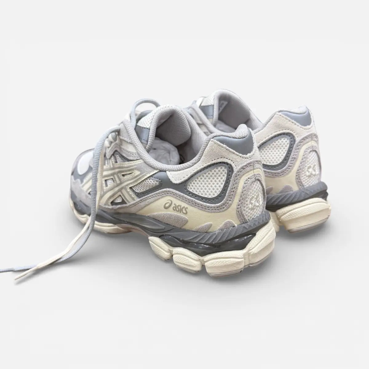 ASICS GEL-NYC Cream Oyster Grey CUSTOM Double Laces