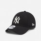 New Era Cappellino Donna 9FORTY Regolabile New York Yankees Metallic Logo Black