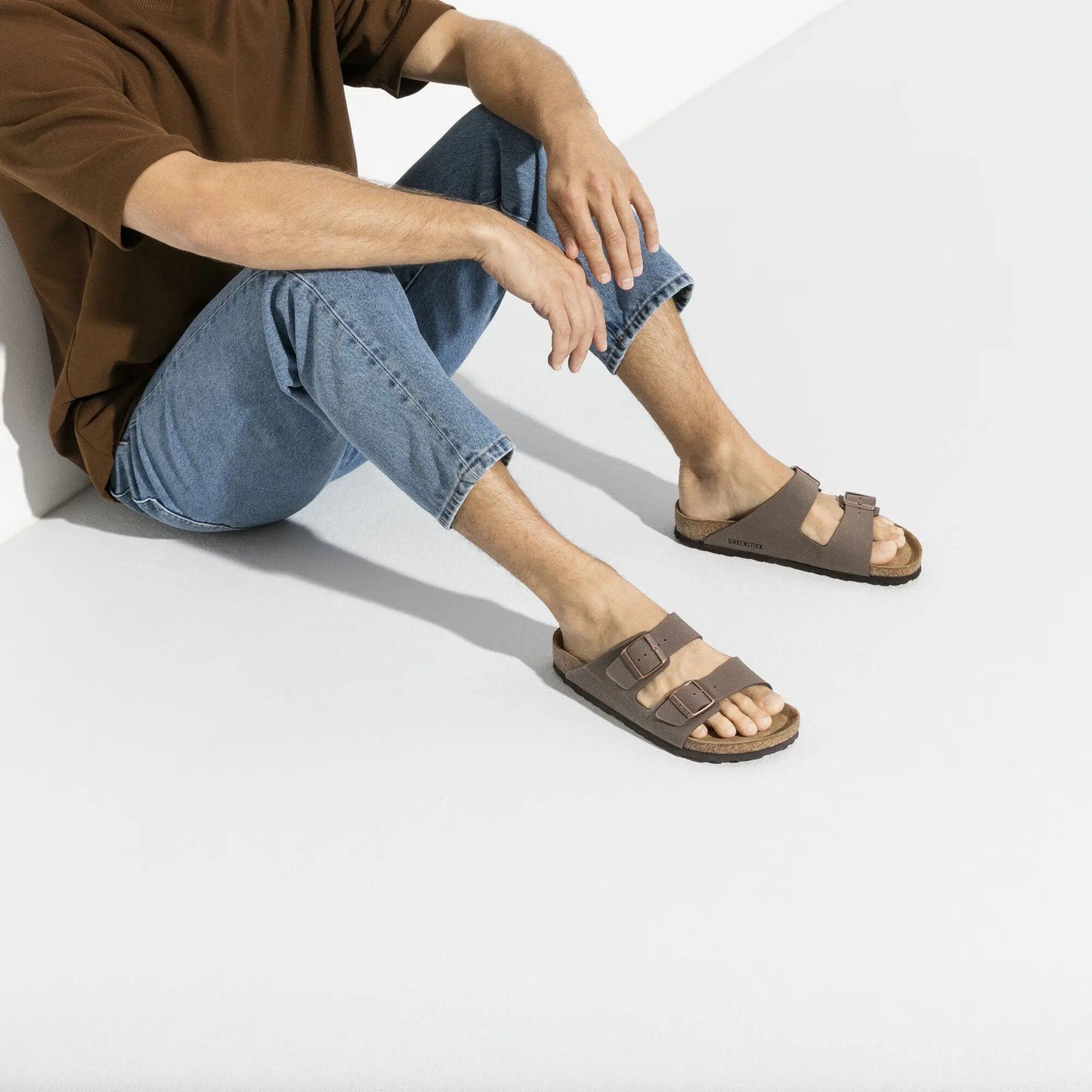 Birkenstock Arizona Birko-Flor Nubuck Regular Mocca