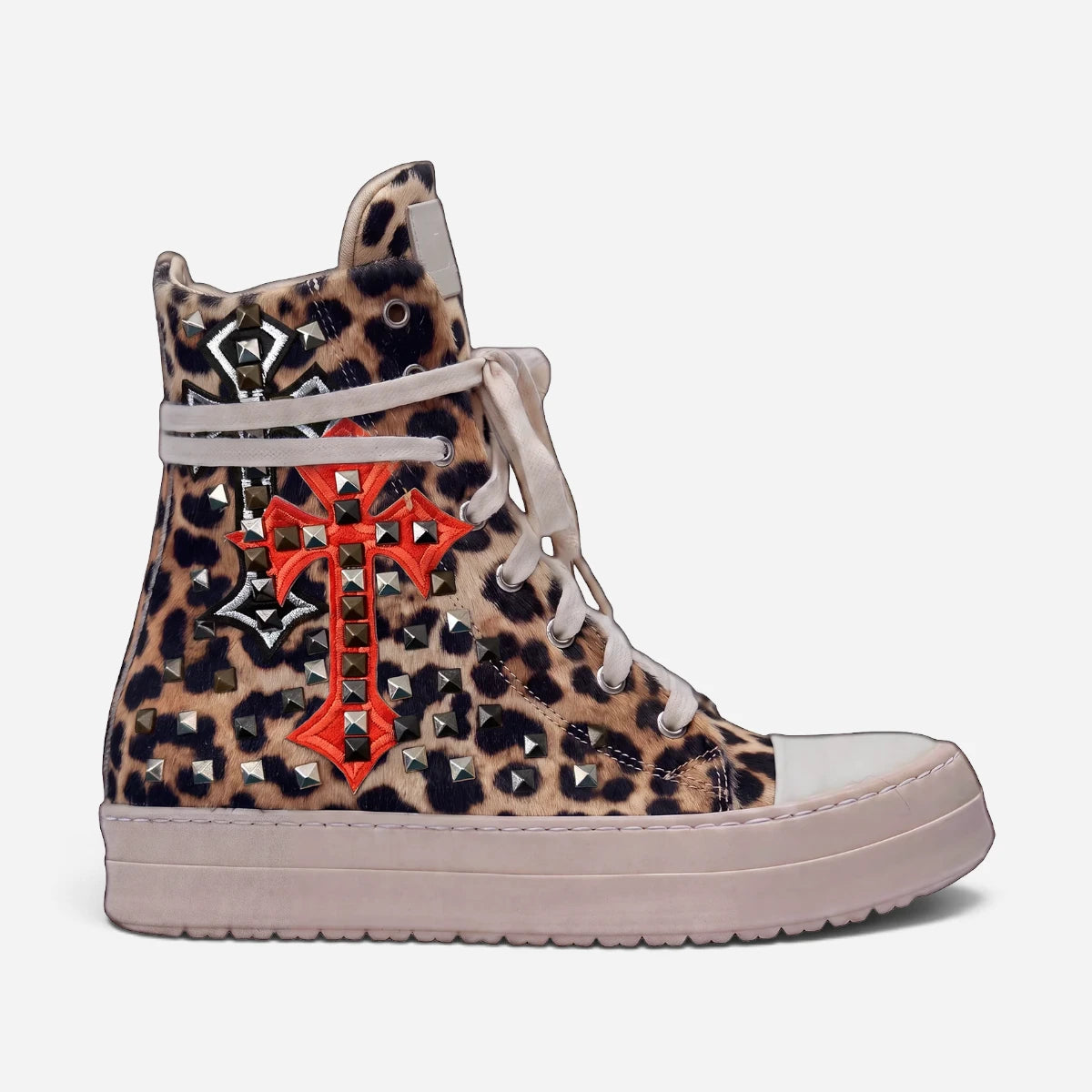 DSAS sneakers High Animalier Croci e Borchie