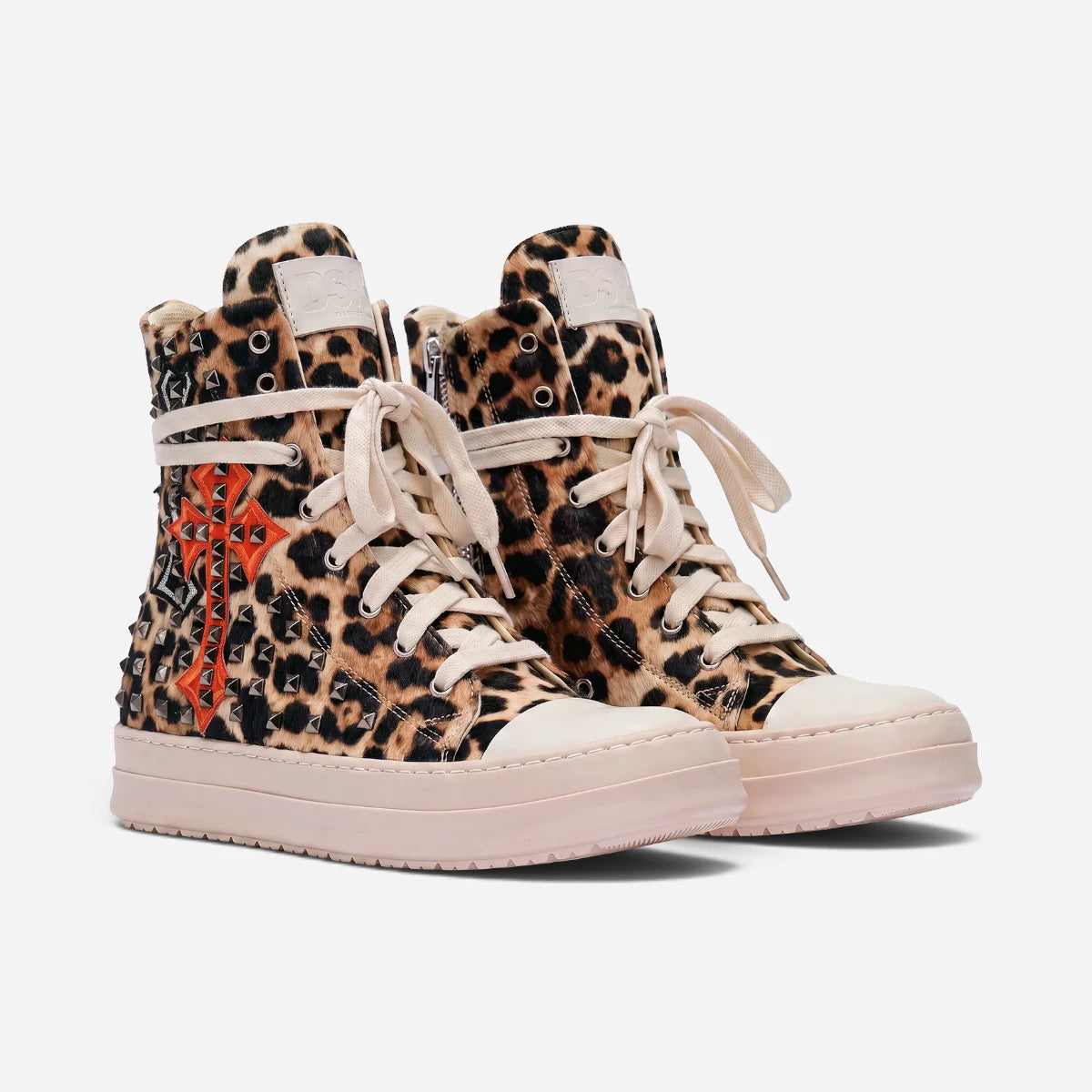 DSAS sneakers High Animalier Croci e Borchie
