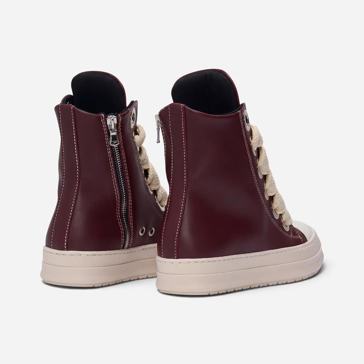DSAS sneakers PANAMA 10 PELLE BORDEAUX Maxi Laces