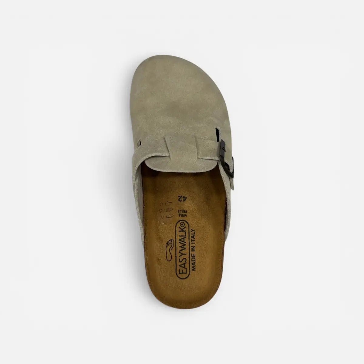 EASYWALK sandalo unisex Sabot Clog nabuk Beige
