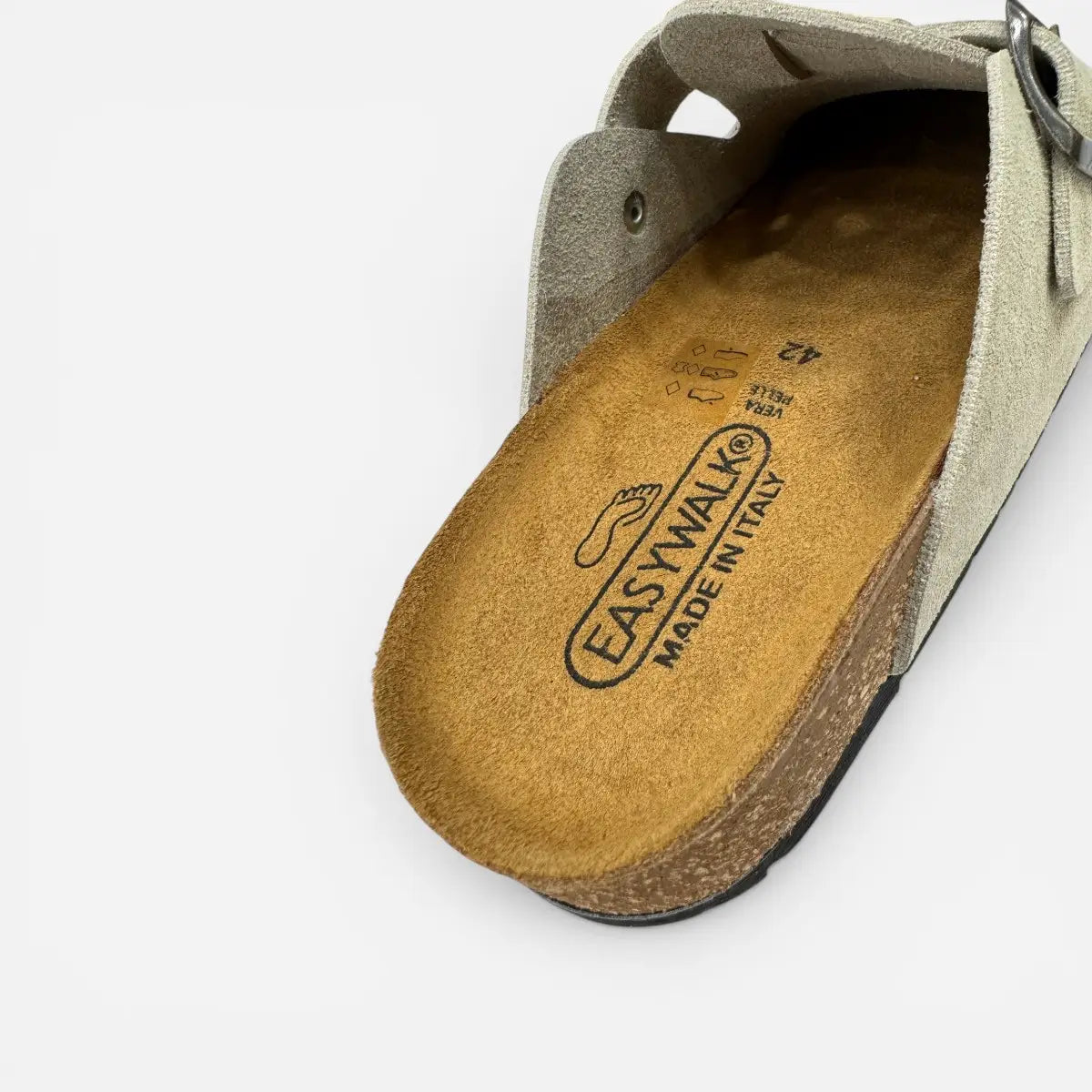 EASYWALK sandalo unisex Sabot Clog nabuk Beige
