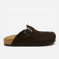 EASYWALK sandalo unisex Sabot Clog nabuk Marrone