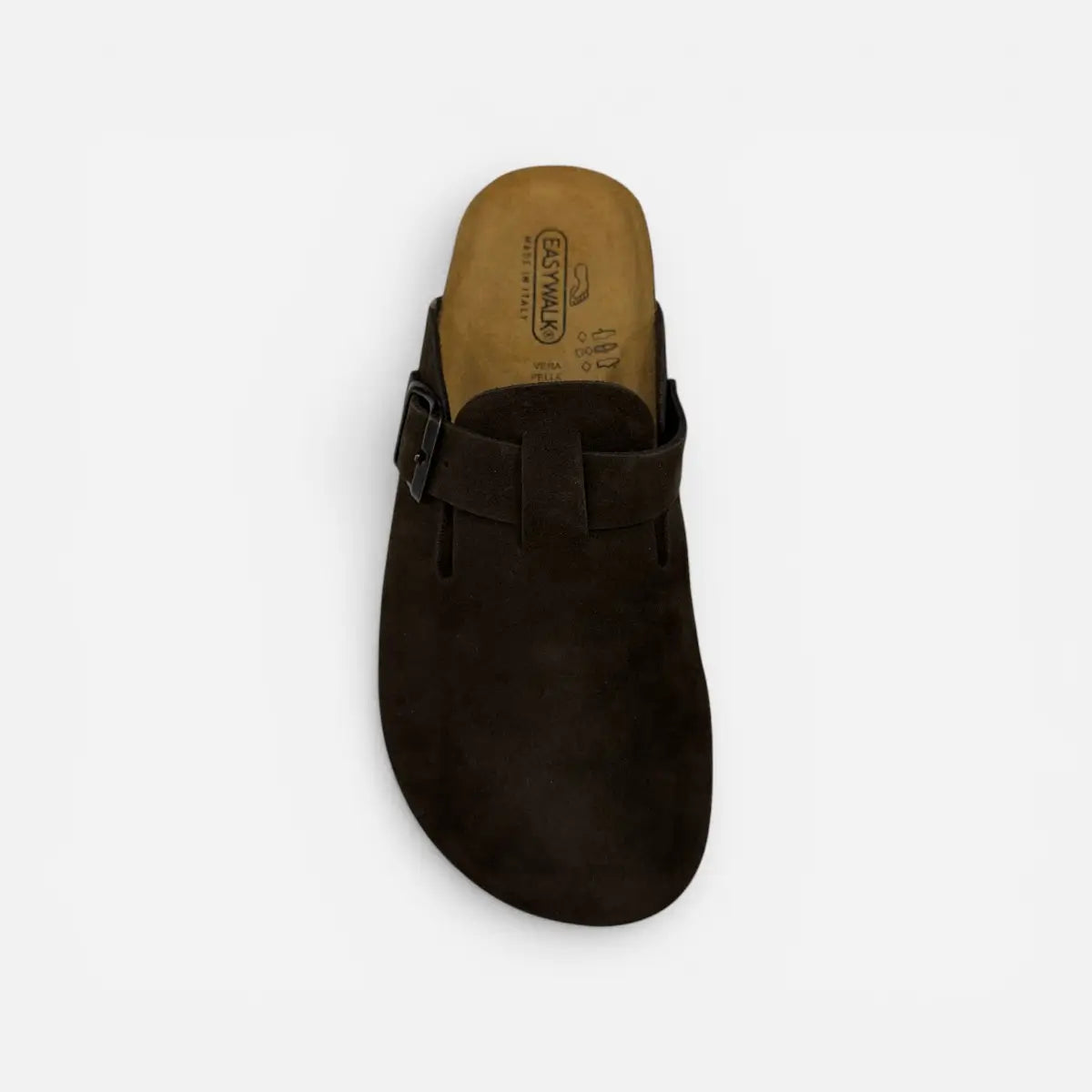 EASYWALK sandalo unisex Sabot Clog nabuk Marrone