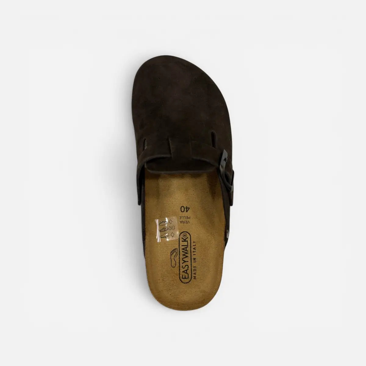 EASYWALK sandalo unisex Sabot Clog nabuk Marrone