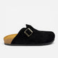 EASYWALK sandalo unisex Sabot Clog nabuk Nero