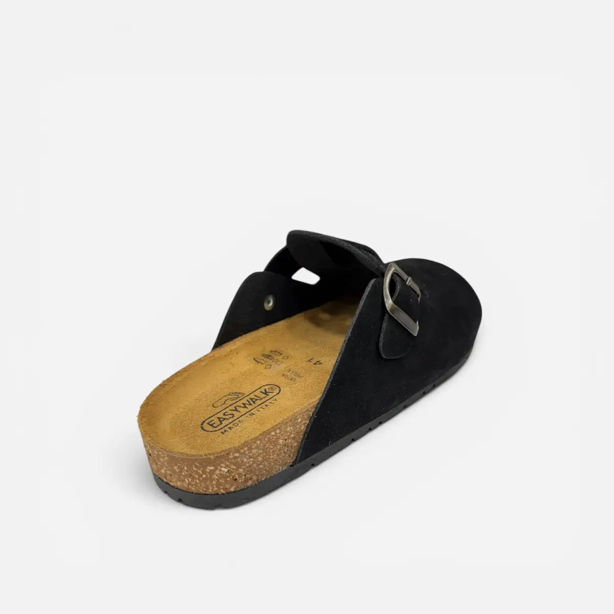 EASYWALK sandalo unisex Sabot Clog nabuk Nero