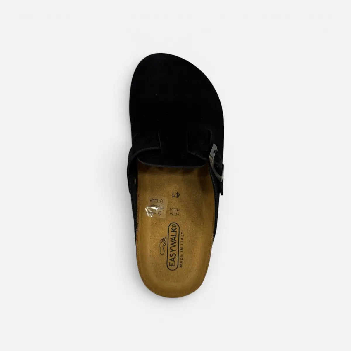 EASYWALK sandalo unisex Sabot Clog nabuk Nero