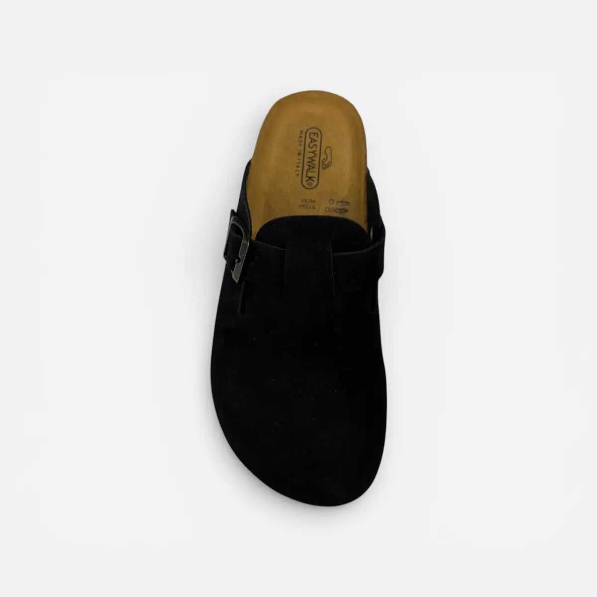 EASYWALK sandalo unisex Sabot Clog nabuk Nero