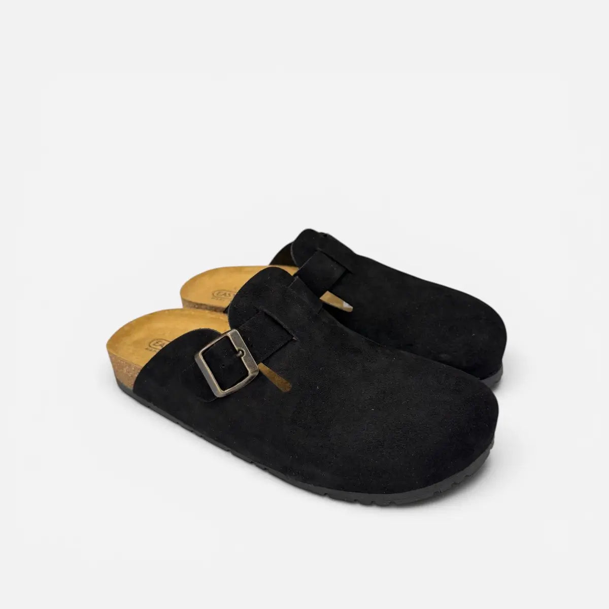 EASYWALK sandalo unisex Sabot Clog nabuk Nero