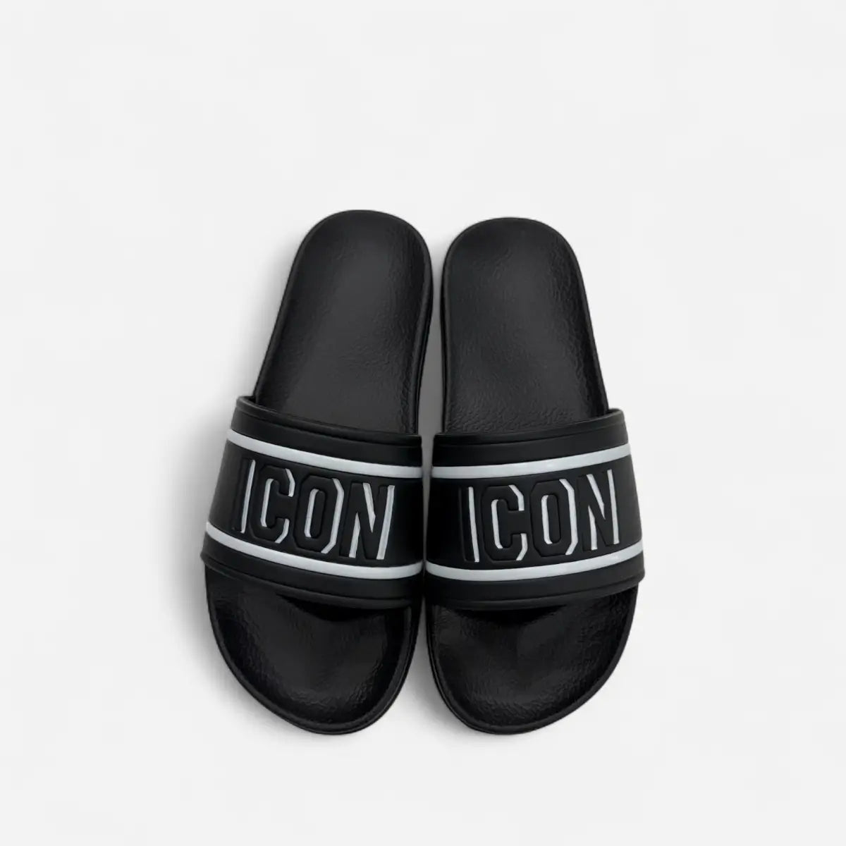 ICON ciabatte uomo Big Logo IC04059TU Black / White