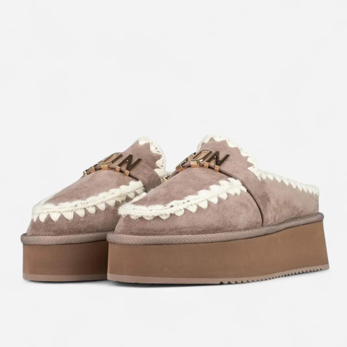 ICON Sabot Platform Pelliccia Tortora IC05264SD