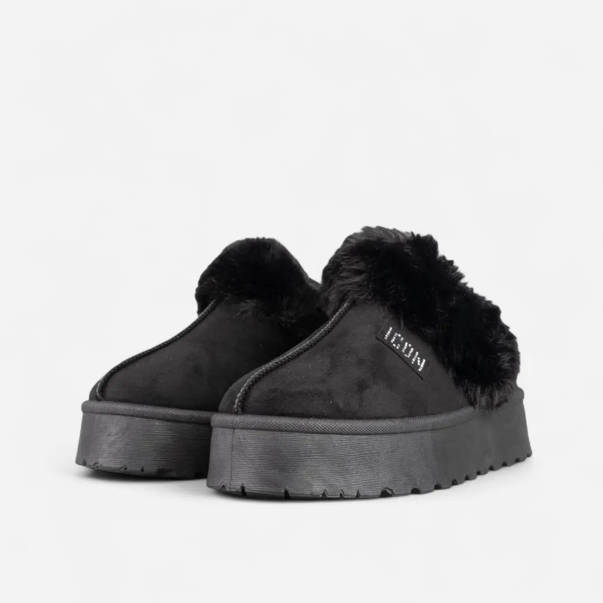 ICON Sabot pelliccia black IC04679SD