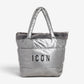 ICON Borsa donna DRAMA Reverse Double-Face Grey