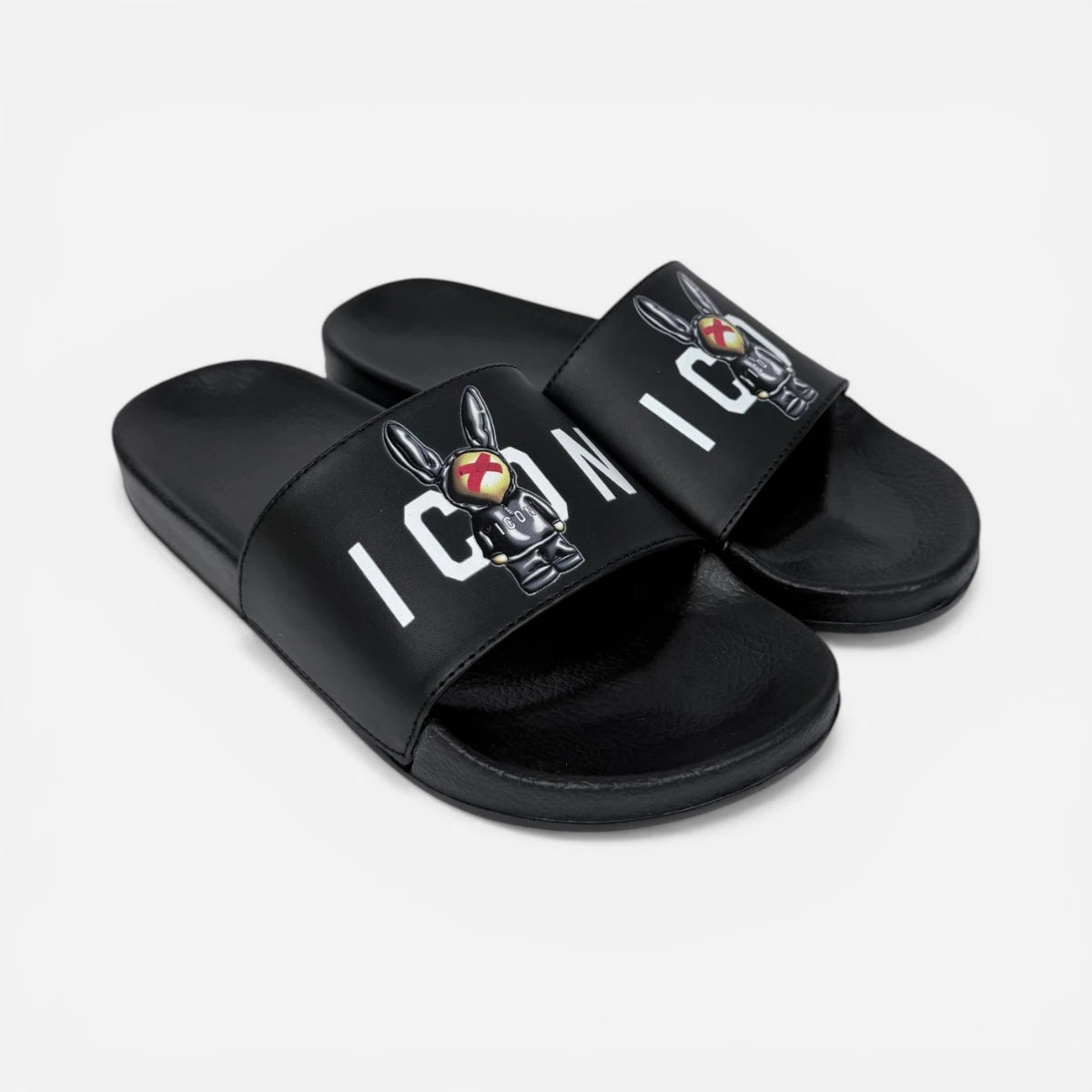 ICON ciabatte uomo Bunny Logo IC05656TU Black