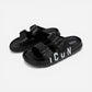 ICON ciabatte donna Logo Doppia Fibbia Black IC05775TD