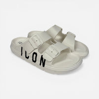 ICON ciabatte donna Logo Doppia Fibbia White IC05775TD