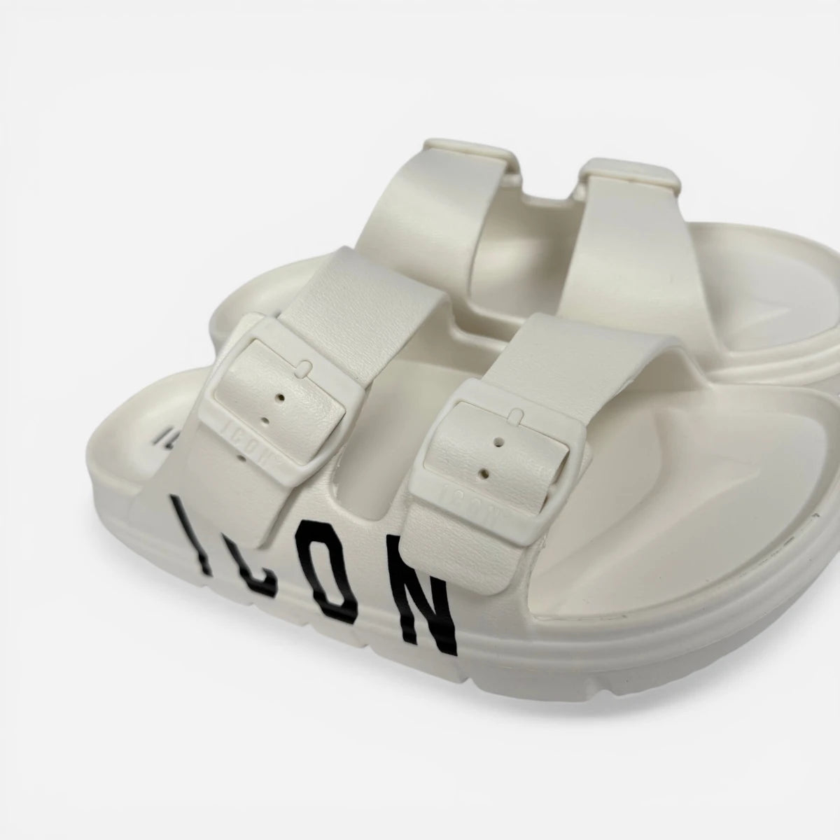 ICON ciabatte uomo Logo Doppia Fibbia White IC05658TU