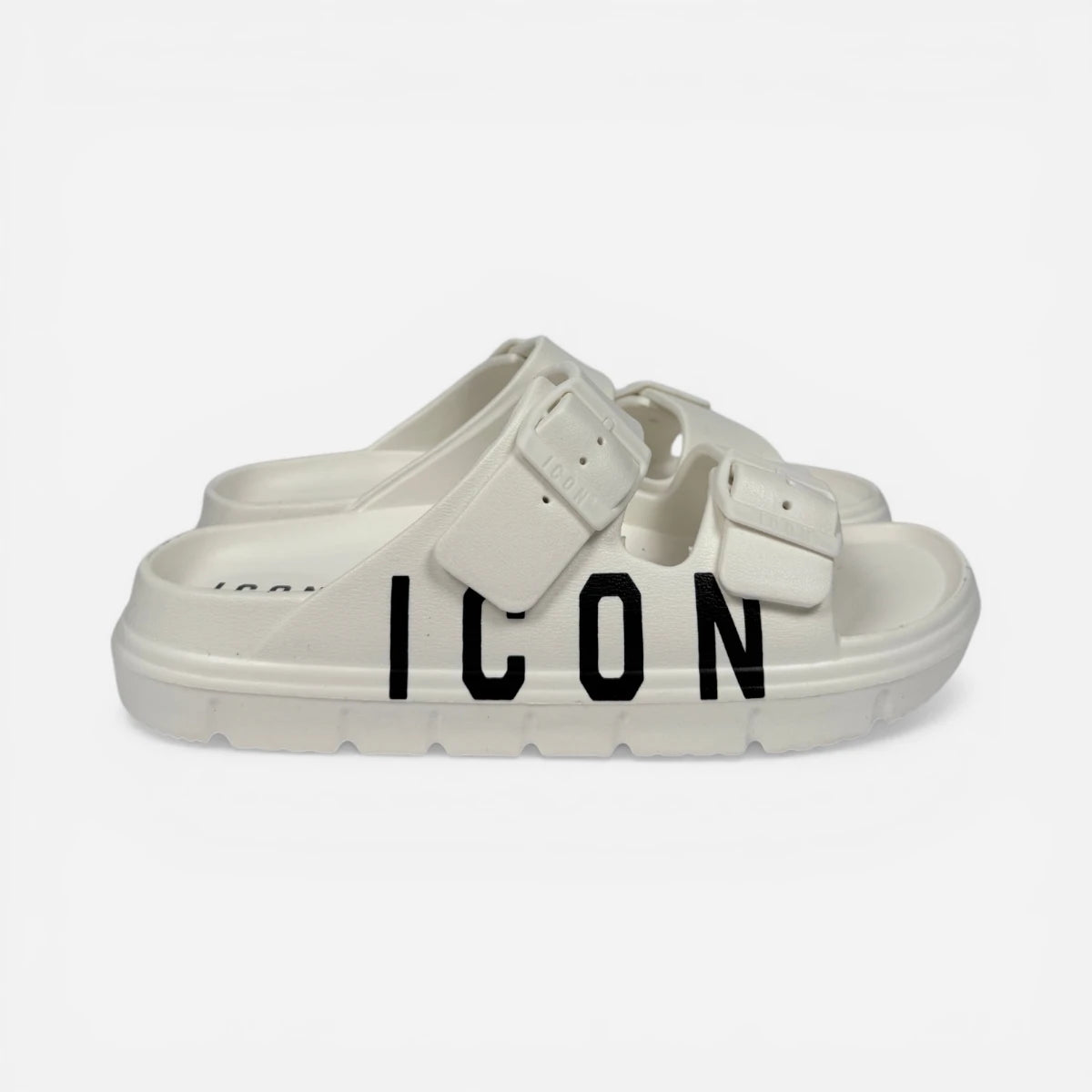 ICON ciabatte uomo Logo Doppia Fibbia White IC05658TU