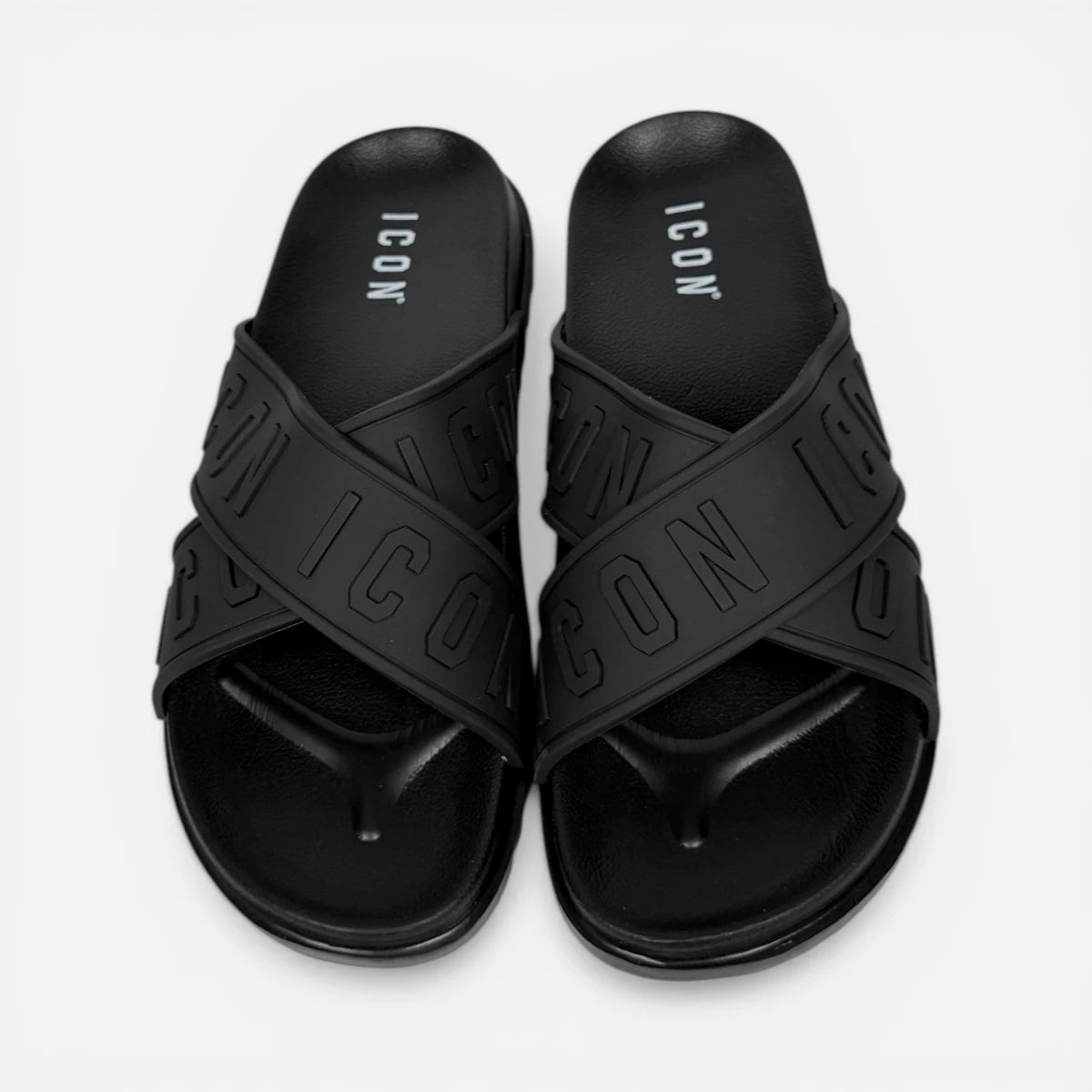 ICON ciabatte uomo Cross Logo Black IC05712TU