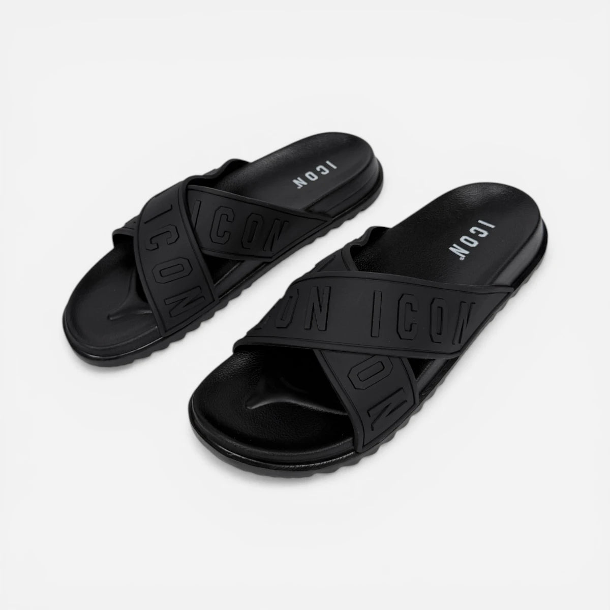 ICON ciabatte uomo Cross Logo Black IC05712TU