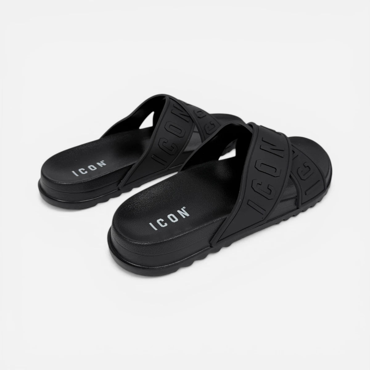 ICON ciabatte uomo Cross Logo Black IC05712TU