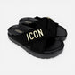 ICON ciabatte donna Platform Cross Jeans Black IC05742SD