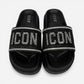 ICON ciabatte donna Platform Glitter Black IC05777TD