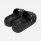 ICON ciabatte donna Platform Glitter Black IC05777TD