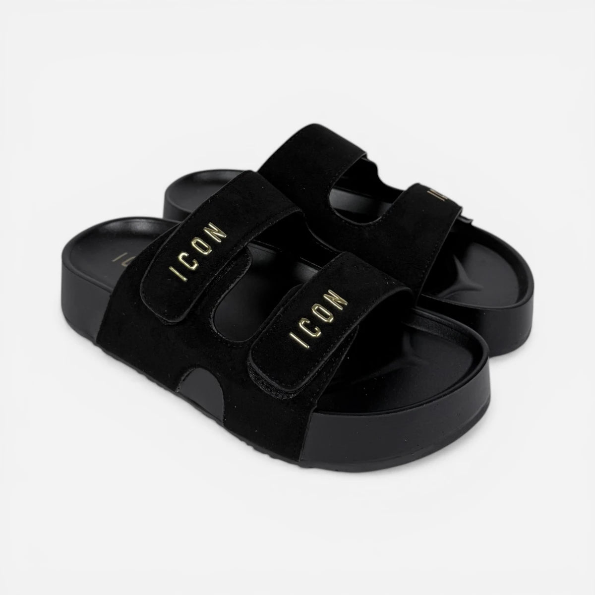 ICON ciabatte donna Platform Double Stretch Black IC05771SD