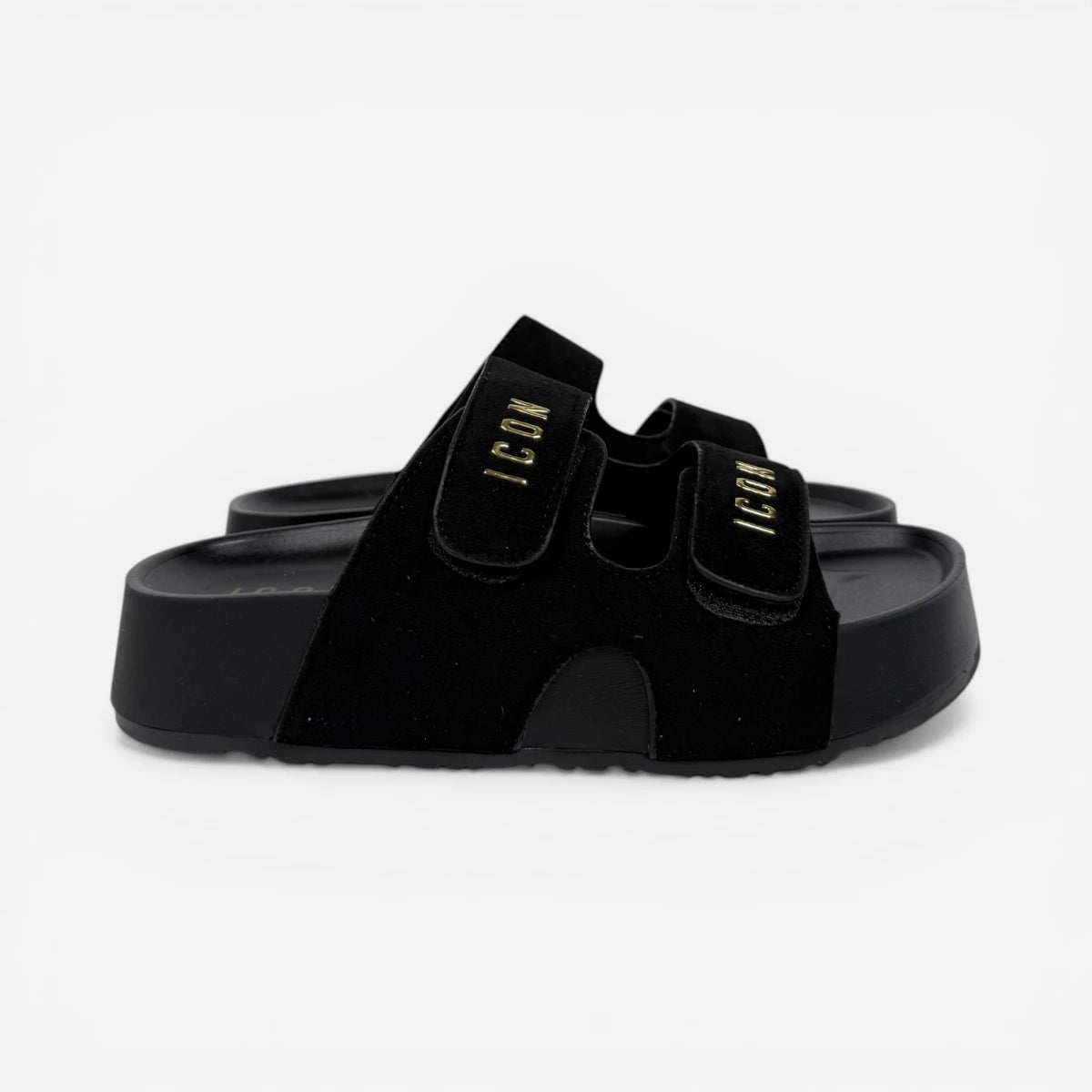 ICON ciabatte donna Platform Double Stretch Black IC05771SD